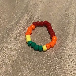 Half of rainbow bracelet